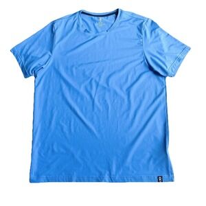 Rhone Essentials T-Shirt Men's XL Blue Basic Crew Neck Performance Stretch